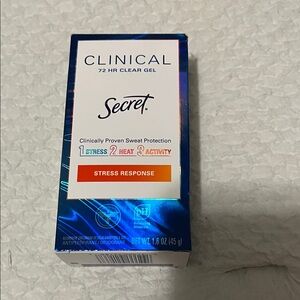 NWT Secret Clinical Clear Gel Deodorant Stress Response
